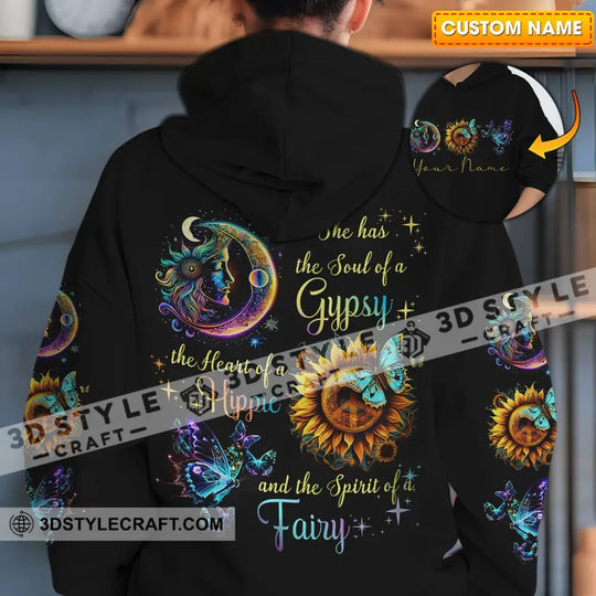 Unisex Shirt - Custom Text Shirt, The Heart Of A Hippie Shirt style option 1
