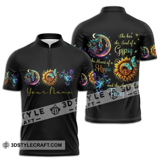Unisex Shirt - Custom Text Shirt, The Heart Of A Hippie Shirt style option 2