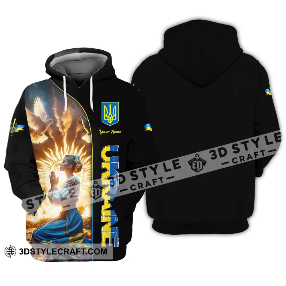 Unisex Shirt - Custom Text Shirt Ukraine Shirt Hoodie / S T-shirt