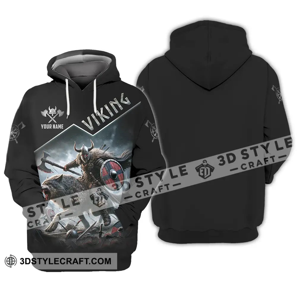 Unisex Shirt - Custom Text Viking Hoodie / S T-Shirt