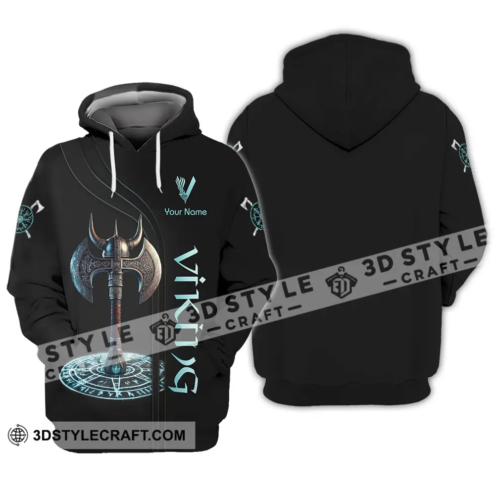 Unisex Shirt - Custom Text Viking Hoodie / S T-Shirt