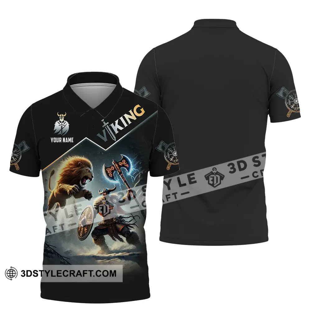 Unisex Shirt - Custom Text Viking Polo / S T-Shirt