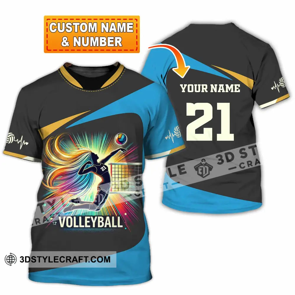 Unisex Shirt - Custom Text Shirt, Volleyball Shirt