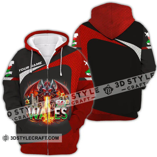 Unisex Shirt - Custom Text Shirt Wales style option 4