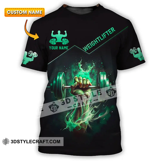 Unisex Shirt - Custom Text Shirt Weightlifter style option 1