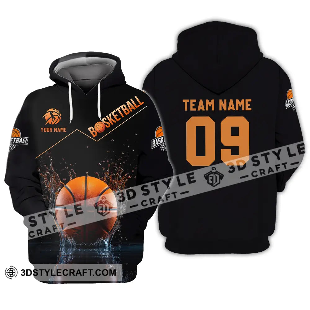 Unisex Shirt - Custom Texts Basketball Hoodie / S T-Shirt