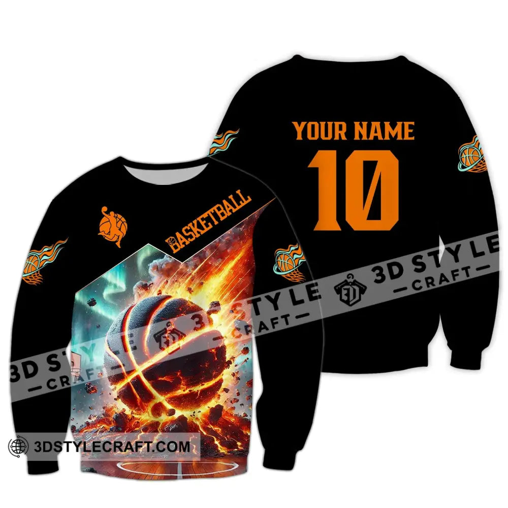 Unisex Shirt - Custom Texts Basketball Long Sleeve / S T-Shirt