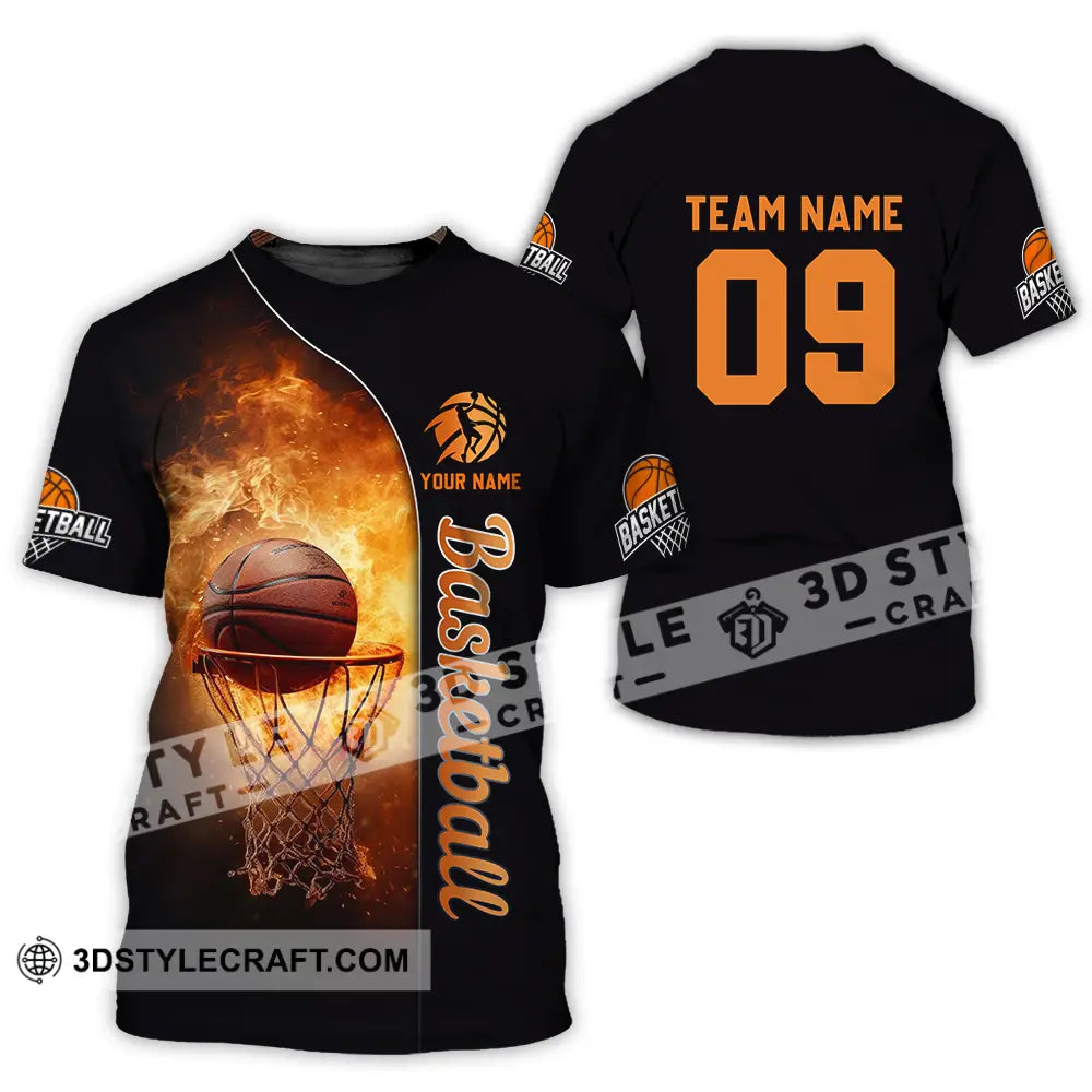 Unisex Shirt - Custom Texts Basketball T-Shirt / S T-Shirt