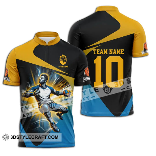 Unisex Shirt - Custom Texts Handball Shirt, Handball Player style option 2