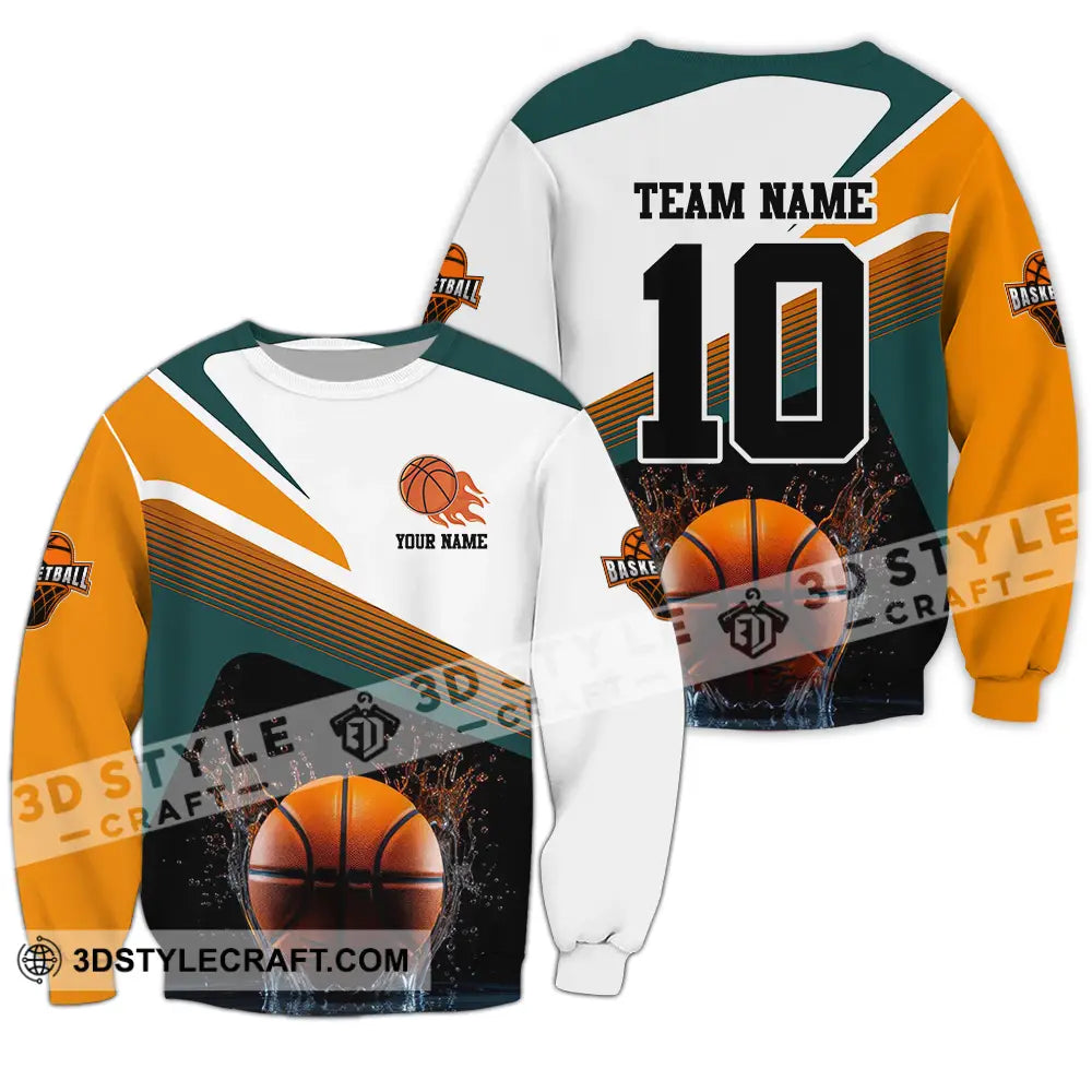 Unisex Shirt - Custom Texts Sport Basketball Long Sleeve / S T-Shirt