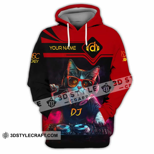 Unisex Shirt - Custom The DJ Cat Shirt style option 4