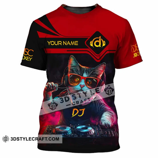 Unisex Shirt - Custom The DJ Cat Shirt style option 2