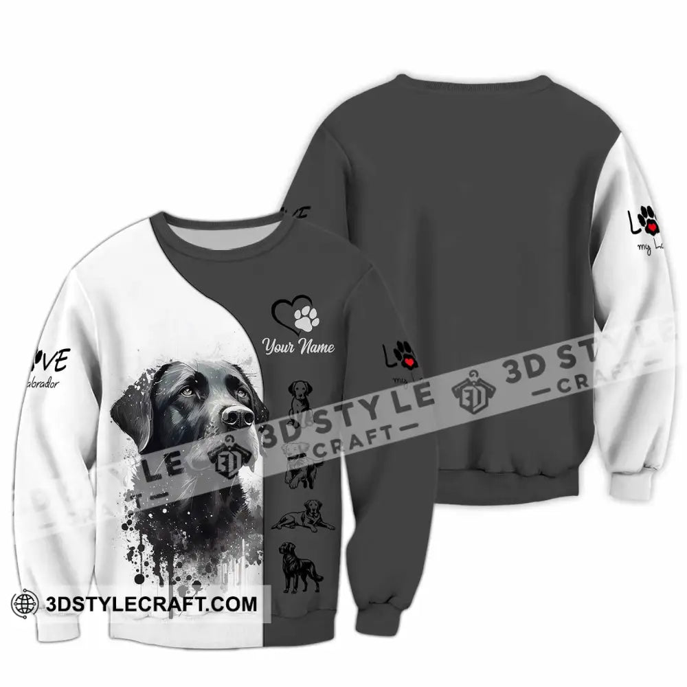 Unisex Shirt - Custom The Labrador 3D Shirt Long Sleeve / S T-shirt