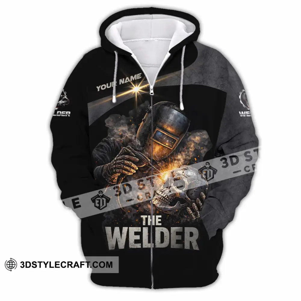 Unisex Shirt - Custom The Welder Shirt - Zipper Hoodie / S - T-shirt