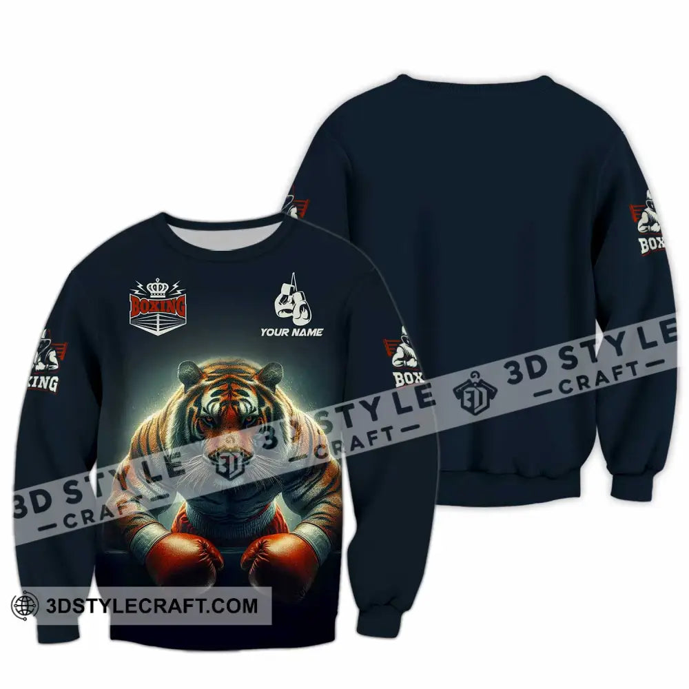 Unisex Shirt - Custom Tiger Boxing Lover Classic Shirt Long Sleeve / S T-shirt
