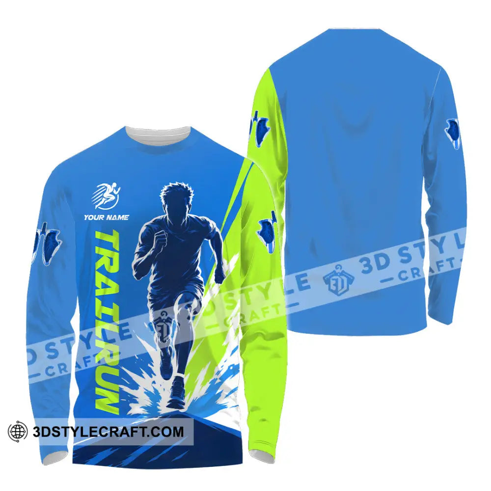 Unisex Shirt - Custom Trail Run Shirt - Long Sleeve Shirt / S - T-shirt
