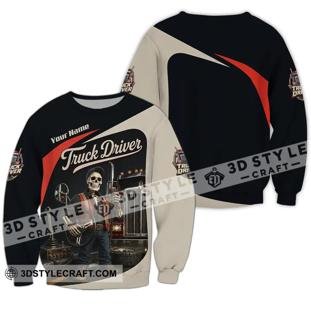 Unisex Shirt - Custom Truck Driver Shirt - Long Sleeve / S - T-shirt