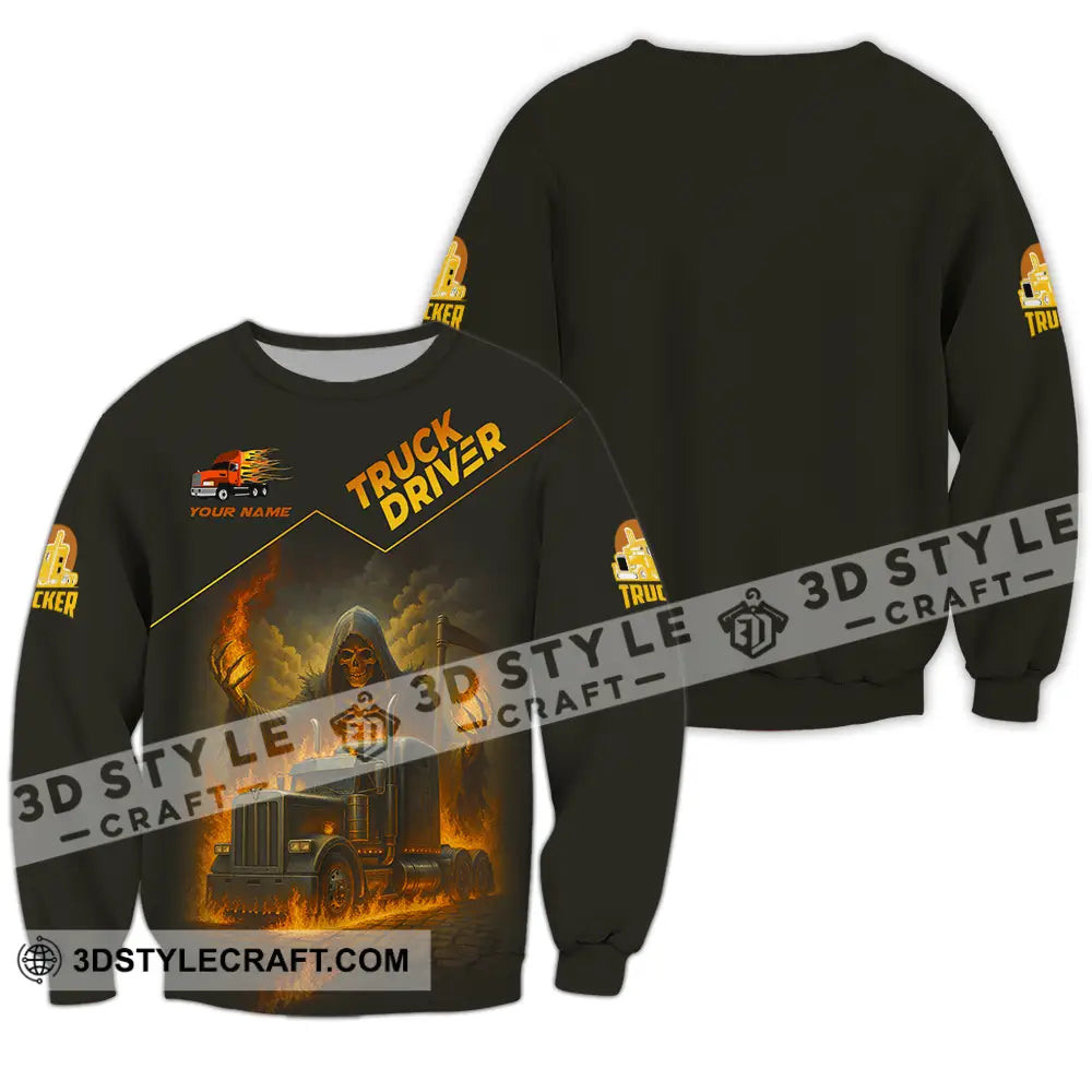 Unisex Shirt - Custom Truck Driver Shirt Long Sleeve / S T-shirt