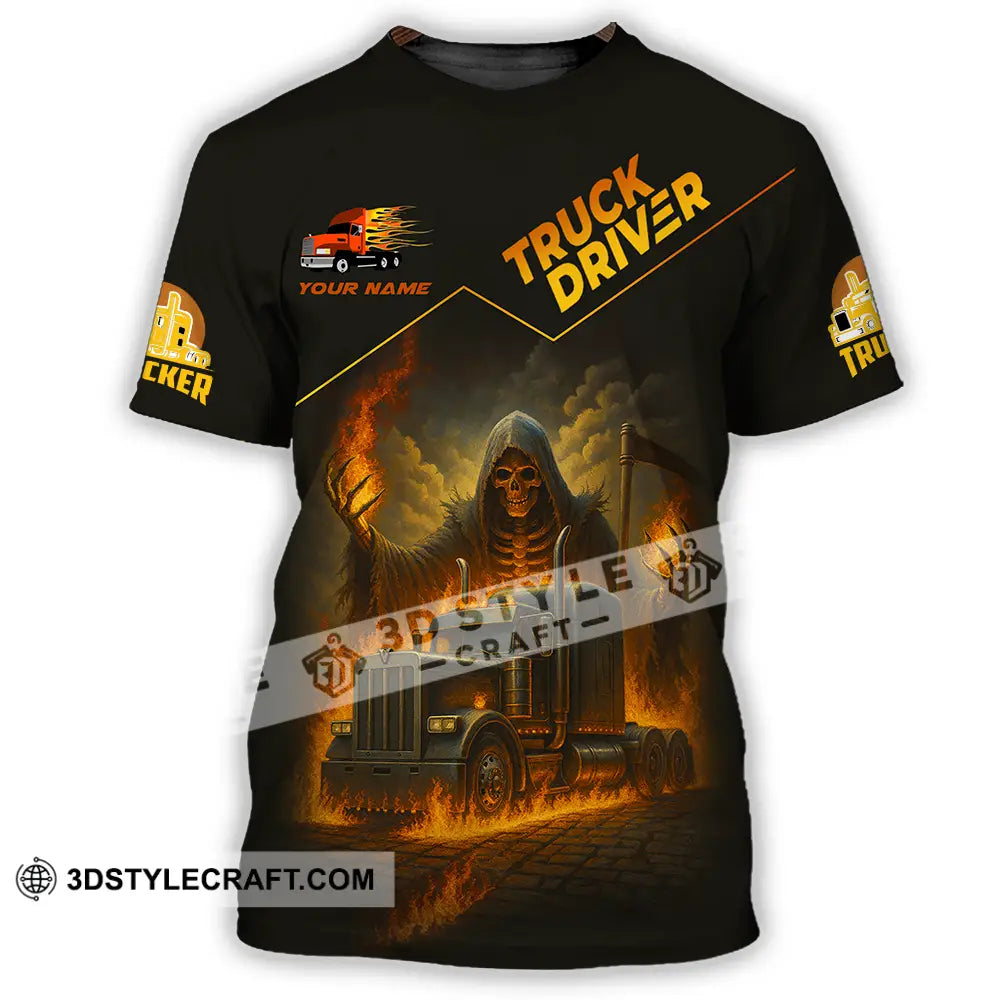 Unisex Shirt - Custom Truck Driver Shirt T-Shirt / S T-shirt