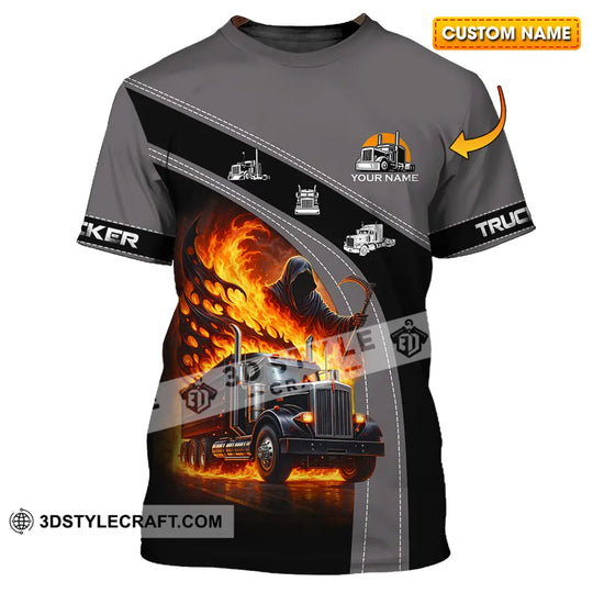 Unisex Shirt - Custom Trucker, Keep On Trucking 3D Shirt style option 1