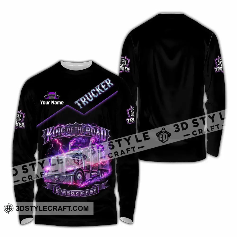 Unisex Shirt - Custom Trucker Shirt - Long Sleeve Shirt / S - T-shirt