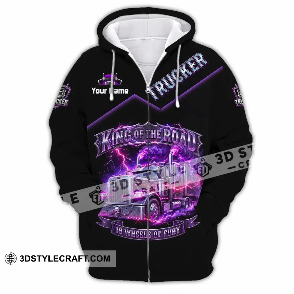 Unisex Shirt - Custom Trucker Shirt - Zipper Hoodie / S - T-shirt