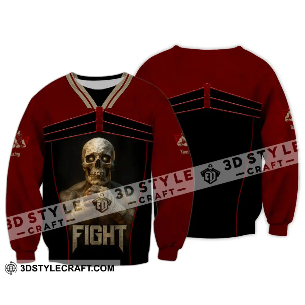 Unisex Shirt - Custom Try Your Hard Fight Man Sport Shirt Long Sleeve / S T-shirt