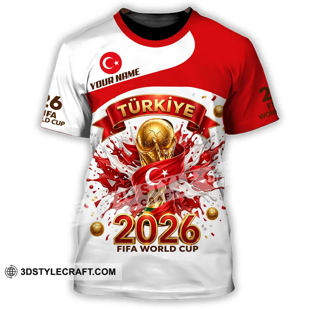 Unisex Shirt - Custom Türkiye World Cup 2026 3D Shirt - T-Shirt / S - T-shirt