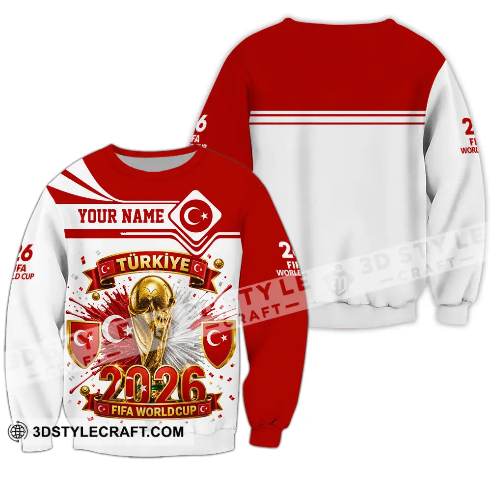 Unisex Shirt - Custom Turkey World Cup 2026 Shirt - Long Sleeve / S - T-shirt