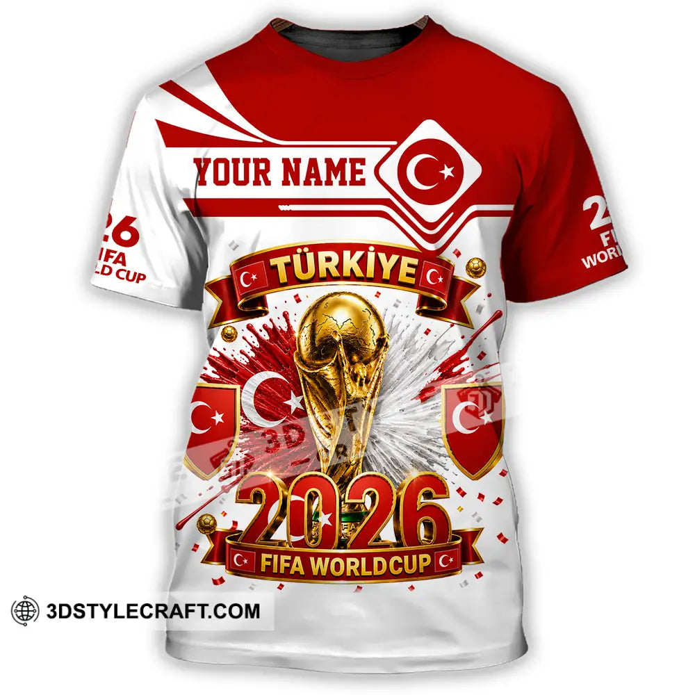 Unisex Shirt - Custom Turkey World Cup 2026 Shirt - T-Shirt / S - T-shirt
