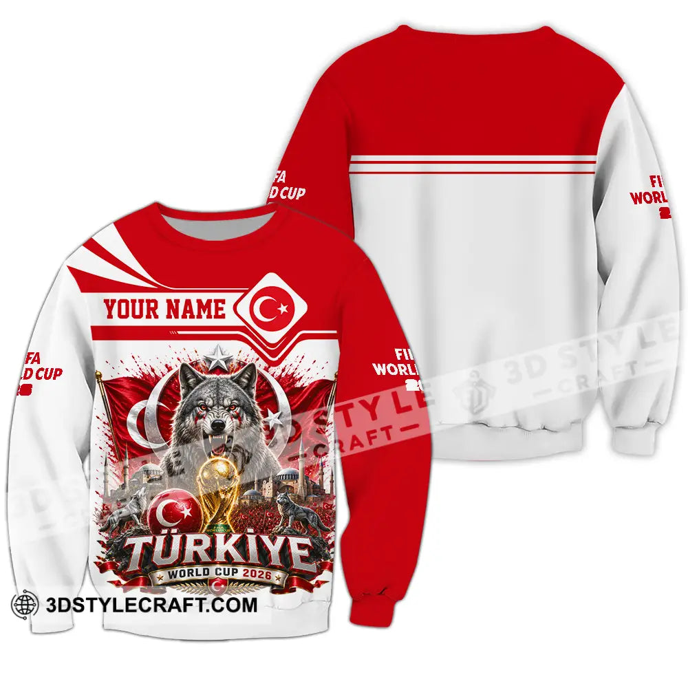 Unisex Shirt - Custom Turkiye World Cup 2026 Shirt - Long Sleeve / S - T-shirt
