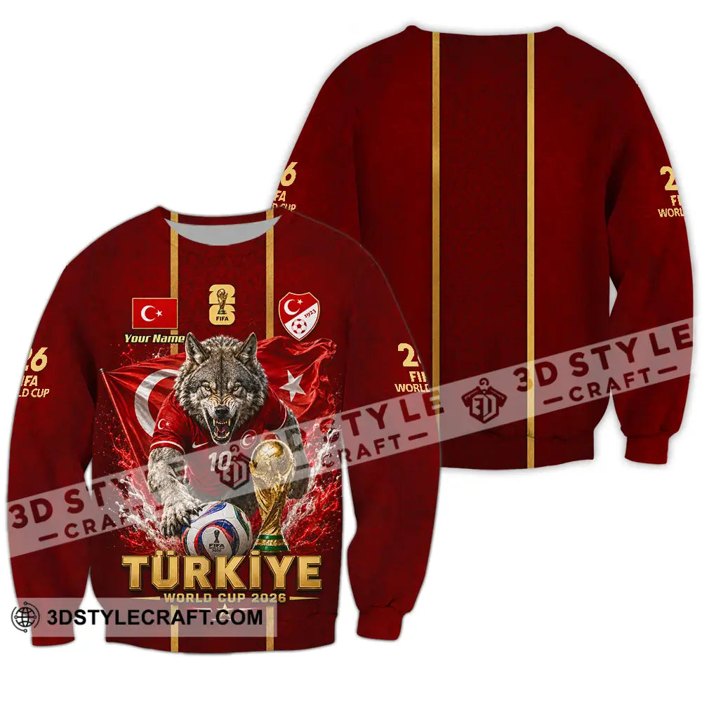 Unisex Shirt - Custom Turkiye World Cup 2026 Shirt - Long Sleeve / S - T-shirt