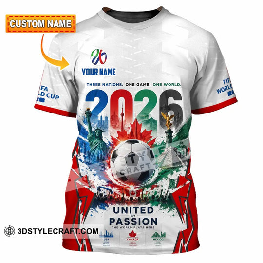 Unisex Shirt - Custom United By Passion World Cup 2026 Shirt style option 1