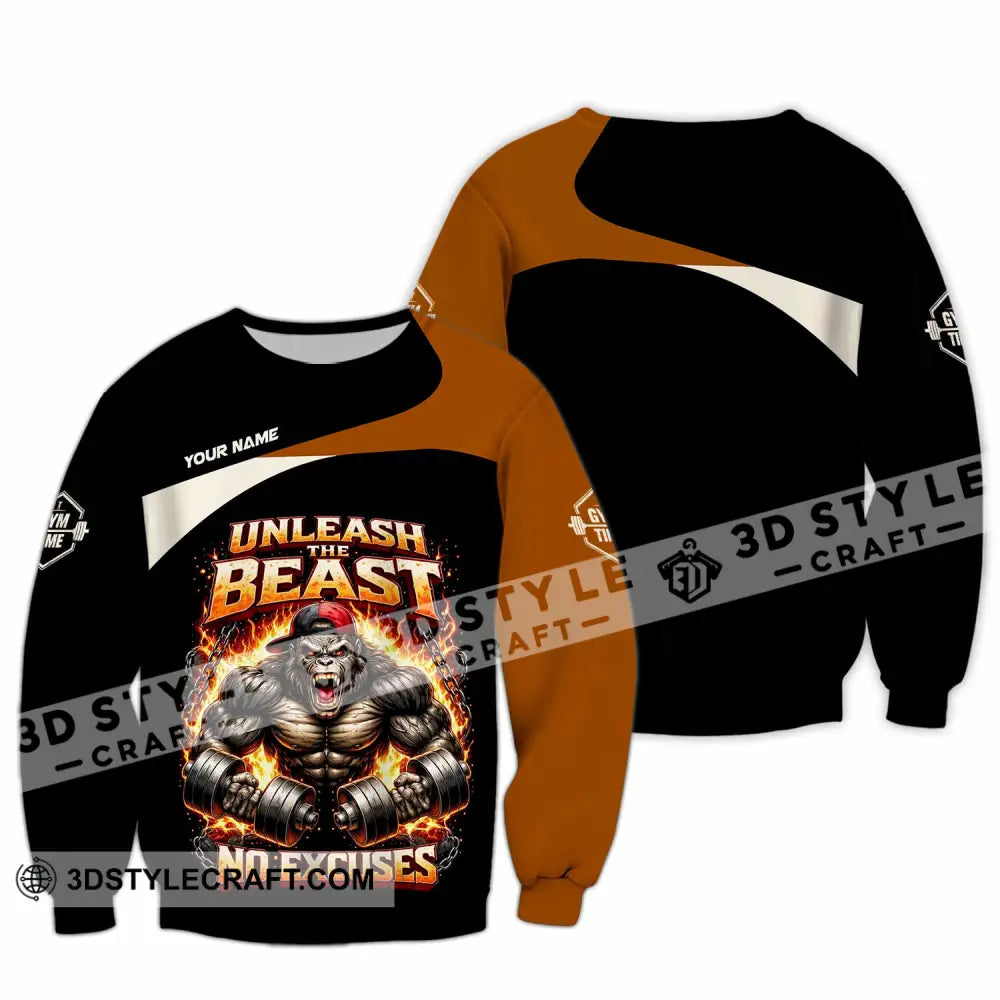 Unisex Shirt - Custom Unleash The Beast Shirt - Long Sleeve / S - T-shirt