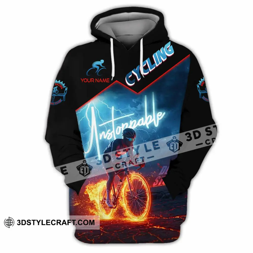 Unisex Shirt - Custom Unstoppable Cycling 3D Shirt Zipper Hoodie / S T-shirt