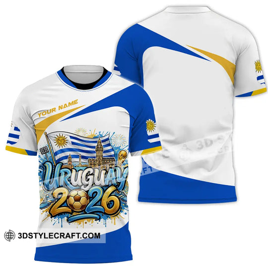 Unisex Shirt - Custom Uruguay 3D Shirt style option 2