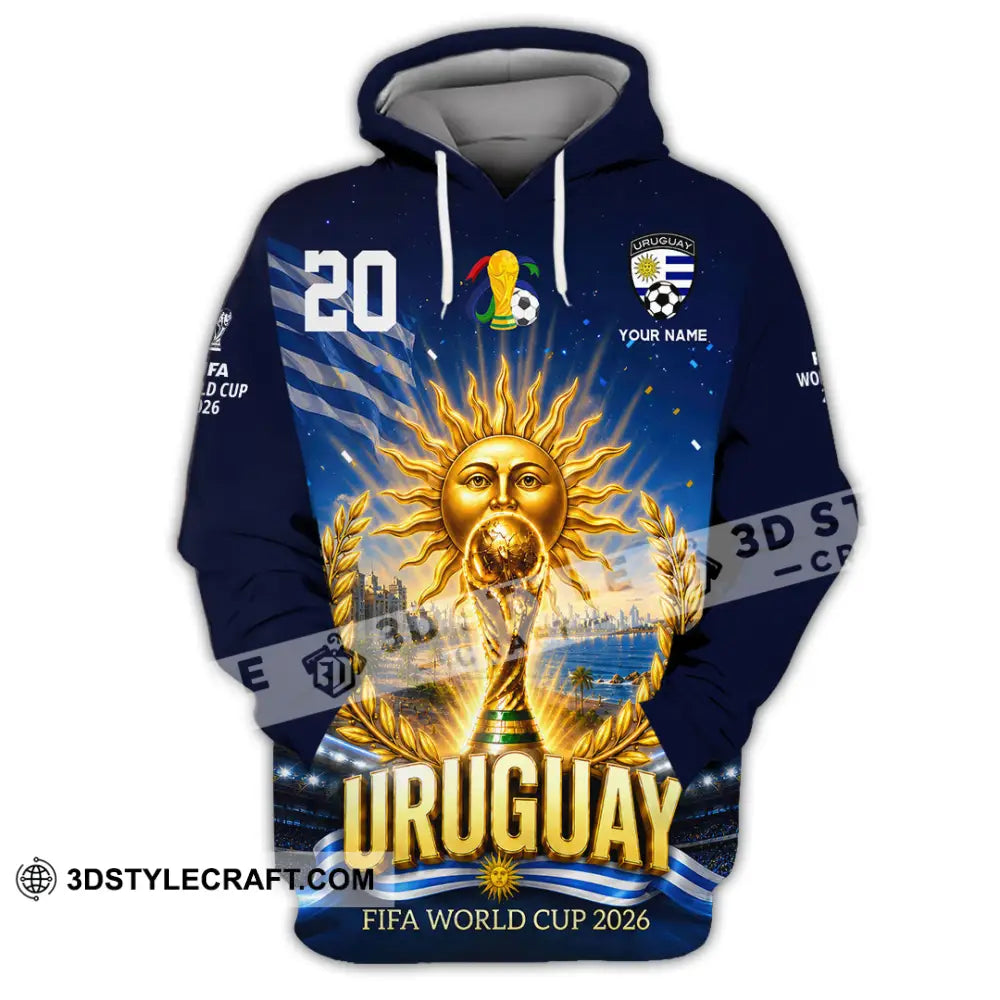 Unisex Shirt - Custom Uruguay World Cup 2026 Shirt - Hoodie / S - T-shirt