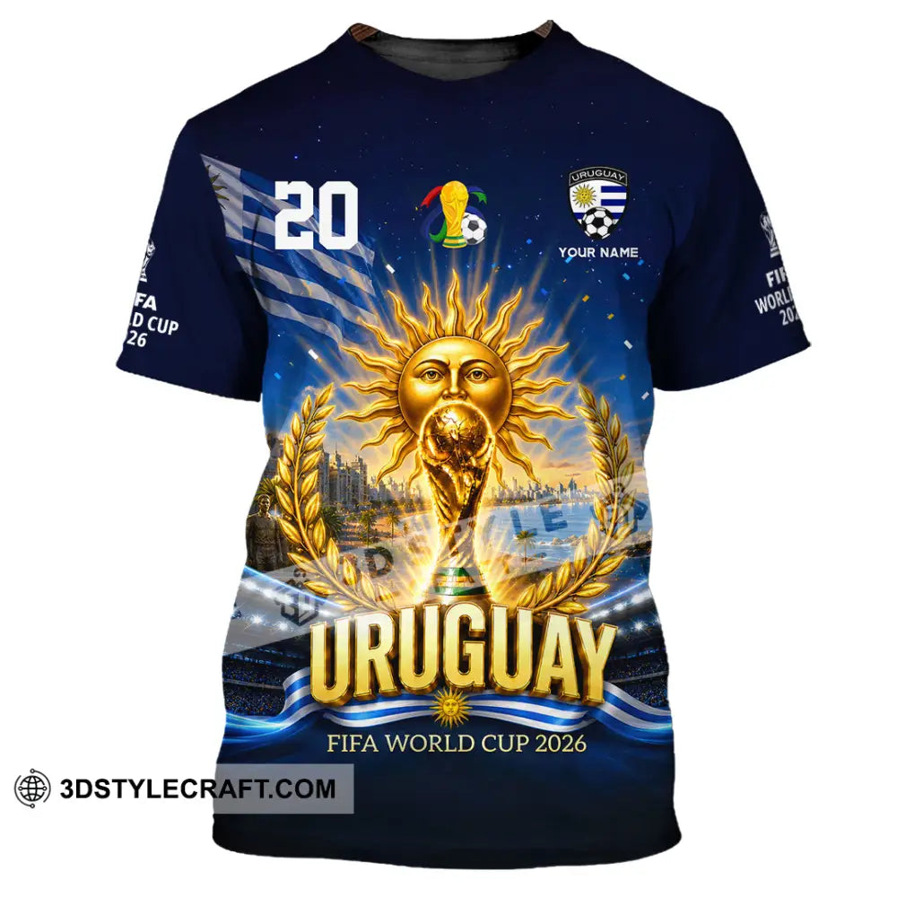 Unisex Shirt - Custom Uruguay World Cup 2026 Shirt - T-Shirt / S - T-shirt