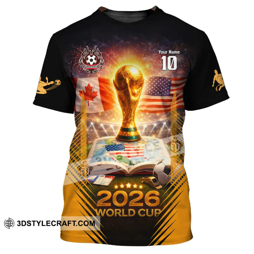 Unisex Shirt - Custom USA Canada World Cup 2026 3D Shirt T-Shirt / S T-shirt
