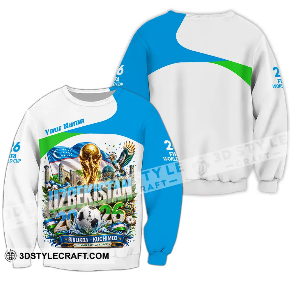 Unisex Shirt - Custom Uzbekistan World Cup 2026 Shirt - Long Sleeve / S - T-shirt