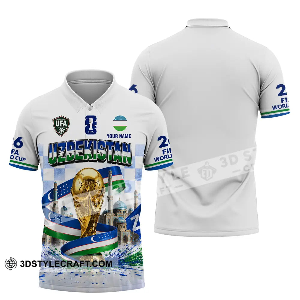 Unisex Shirt - Custom Uzbekistan World Cup 2026 Shirt - Polo Shirt / S - T-shirt