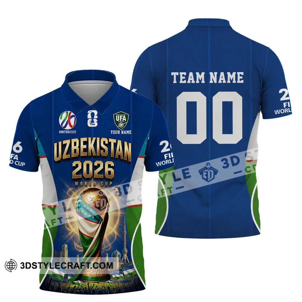 Unisex Shirt - Custom Uzbekistan World Cup 2026 Shirt - Polo Shirt / S - T-shirt