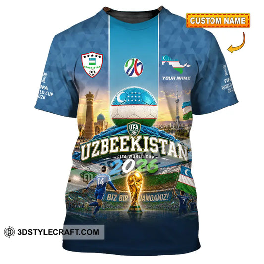 Unisex Shirt - Custom Uzbekistan World Cup 2026 Shirt - T-shirt