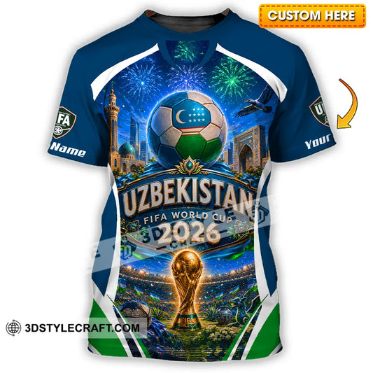 Unisex Shirt - Custom Uzbekistan World Cup 2026 Shirt - T-shirt