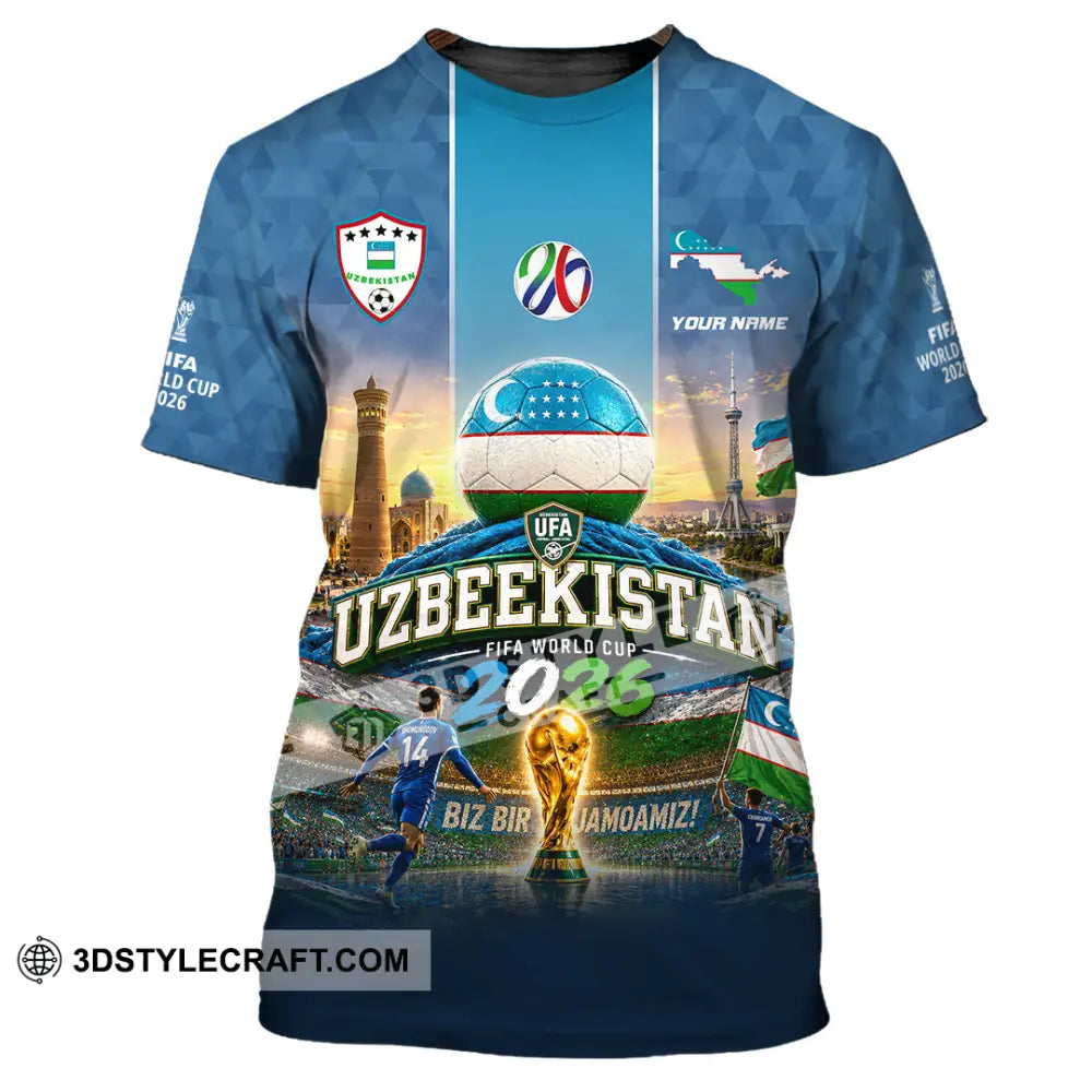 Unisex Shirt - Custom Uzbekistan World Cup 2026 Shirt - T-Shirt / S - T-shirt