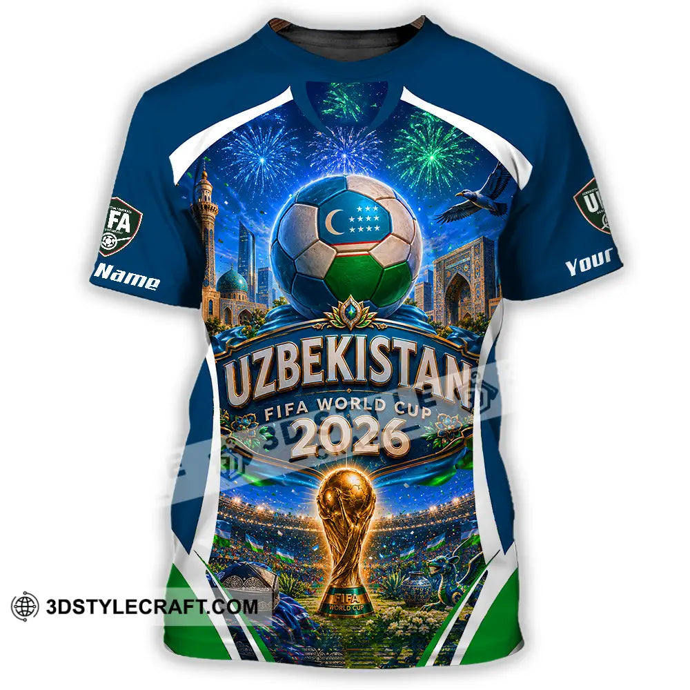 Unisex Shirt - Custom Uzbekistan World Cup 2026 Shirt - T-Shirt / S - T-shirt