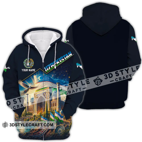 Unisex Shirt - Custom Uzbekistan Shirt style option 4