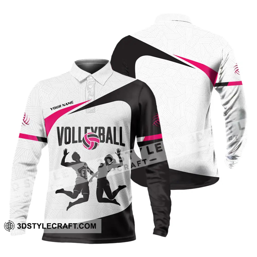 Unisex Shirt - Custom Volleyball 3D Shirt - Long Sleeve Polo / S - T-shirt