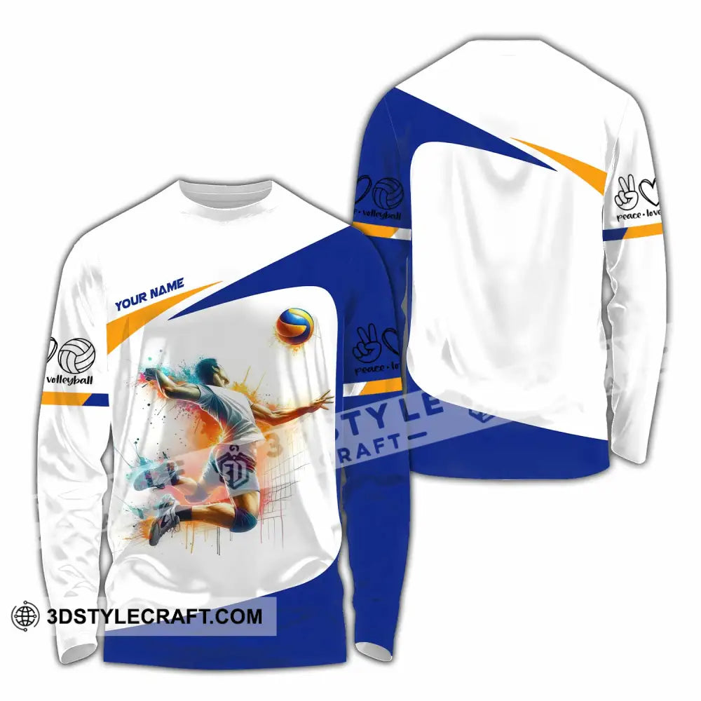 Unisex Shirt - Custom Volleyball 3D Shirt Long Sleeve Shirt / S T-shirt