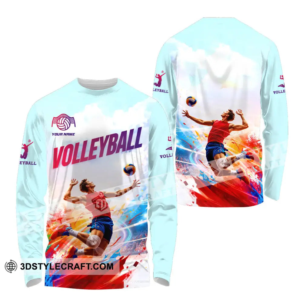 Unisex Shirt - Custom Volleyball 3D Shirt Long Sleeve Shirt / S T-shirt